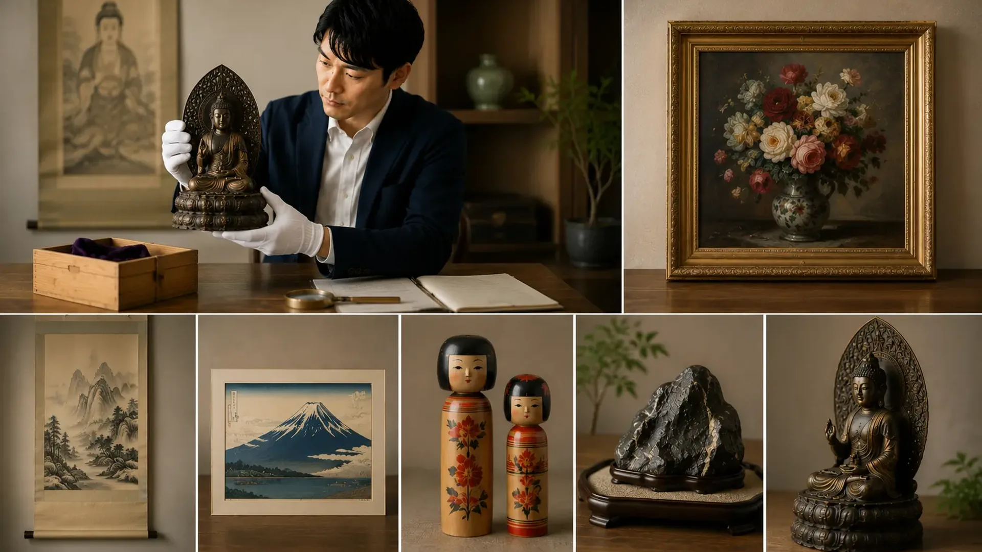 ご家庭でご不用の絵画・掛軸・置物を買取します