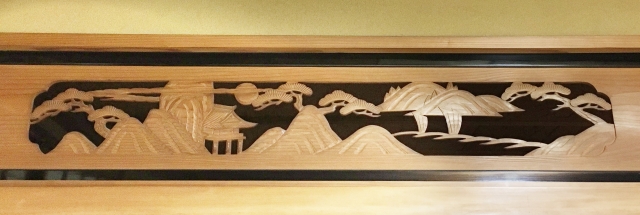 古い家の建具　欄間