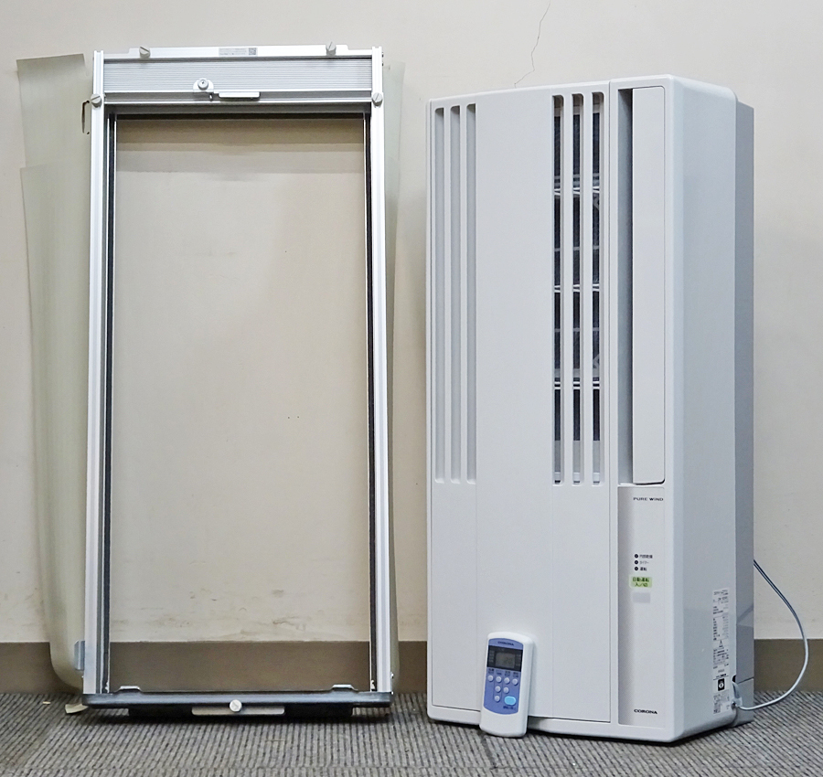 CORONA【CW-1624R】コロナ 窓用エアコン 冷房専用タイプ ウインドウエアコン 木造4畳、鉄筋6畳 2024年製 中古品