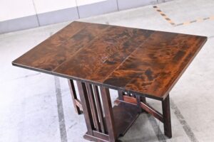 北海道民芸 樺材 バタフライテーブル