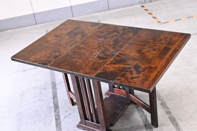 北海道民芸 樺材 バタフライテーブル